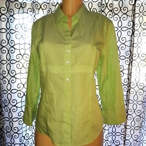 COLDWATER CREEK GREEN TOP SZ PL